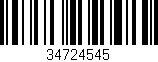 Código de barras (EAN, GTIN, SKU, ISBN): '34724545'