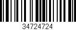Código de barras (EAN, GTIN, SKU, ISBN): '34724724'