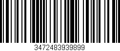 Código de barras (EAN, GTIN, SKU, ISBN): '3472483939899'