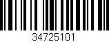 Código de barras (EAN, GTIN, SKU, ISBN): '34725101'