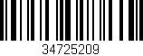Código de barras (EAN, GTIN, SKU, ISBN): '34725209'