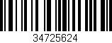 Código de barras (EAN, GTIN, SKU, ISBN): '34725624'