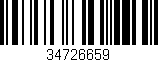 Código de barras (EAN, GTIN, SKU, ISBN): '34726659'