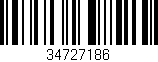 Código de barras (EAN, GTIN, SKU, ISBN): '34727186'