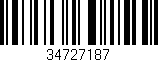 Código de barras (EAN, GTIN, SKU, ISBN): '34727187'