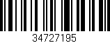 Código de barras (EAN, GTIN, SKU, ISBN): '34727195'