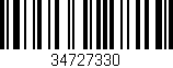 Código de barras (EAN, GTIN, SKU, ISBN): '34727330'