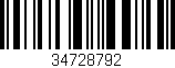Código de barras (EAN, GTIN, SKU, ISBN): '34728792'