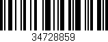 Código de barras (EAN, GTIN, SKU, ISBN): '34728859'