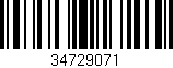 Código de barras (EAN, GTIN, SKU, ISBN): '34729071'
