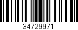 Código de barras (EAN, GTIN, SKU, ISBN): '34729971'