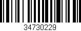 Código de barras (EAN, GTIN, SKU, ISBN): '34730229'