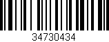 Código de barras (EAN, GTIN, SKU, ISBN): '34730434'