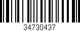 Código de barras (EAN, GTIN, SKU, ISBN): '34730437'
