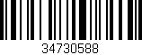 Código de barras (EAN, GTIN, SKU, ISBN): '34730588'