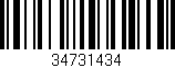 Código de barras (EAN, GTIN, SKU, ISBN): '34731434'