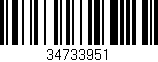 Código de barras (EAN, GTIN, SKU, ISBN): '34733951'