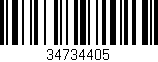 Código de barras (EAN, GTIN, SKU, ISBN): '34734405'