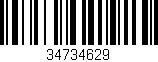 Código de barras (EAN, GTIN, SKU, ISBN): '34734629'
