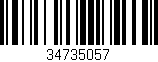 Código de barras (EAN, GTIN, SKU, ISBN): '34735057'