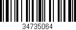 Código de barras (EAN, GTIN, SKU, ISBN): '34735064'