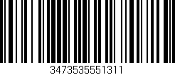 Código de barras (EAN, GTIN, SKU, ISBN): '3473535551311'