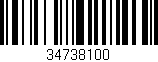 Código de barras (EAN, GTIN, SKU, ISBN): '34738100'