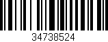 Código de barras (EAN, GTIN, SKU, ISBN): '34738524'