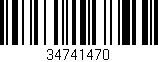 Código de barras (EAN, GTIN, SKU, ISBN): '34741470'