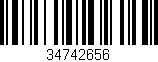 Código de barras (EAN, GTIN, SKU, ISBN): '34742656'