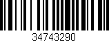 Código de barras (EAN, GTIN, SKU, ISBN): '34743290'