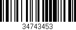 Código de barras (EAN, GTIN, SKU, ISBN): '34743453'