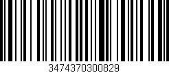 Código de barras (EAN, GTIN, SKU, ISBN): '3474370300829'