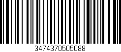 Código de barras (EAN, GTIN, SKU, ISBN): '3474370505088'