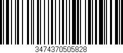 Código de barras (EAN, GTIN, SKU, ISBN): '3474370505828'