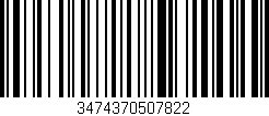 Código de barras (EAN, GTIN, SKU, ISBN): '3474370507822'