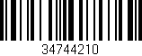 Código de barras (EAN, GTIN, SKU, ISBN): '34744210'