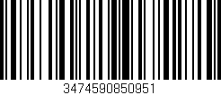 Código de barras (EAN, GTIN, SKU, ISBN): '3474590850951'