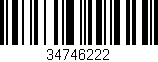 Código de barras (EAN, GTIN, SKU, ISBN): '34746222'