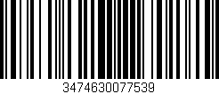 Código de barras (EAN, GTIN, SKU, ISBN): '3474630077539'