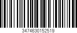 Código de barras (EAN, GTIN, SKU, ISBN): '3474630152519'