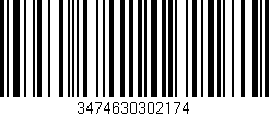 Código de barras (EAN, GTIN, SKU, ISBN): '3474630302174'