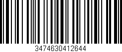 Código de barras (EAN, GTIN, SKU, ISBN): '3474630412644'