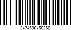 Código de barras (EAN, GTIN, SKU, ISBN): '3474630458260'