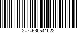 Código de barras (EAN, GTIN, SKU, ISBN): '3474630541023'