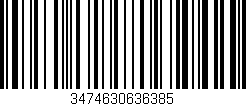 Código de barras (EAN, GTIN, SKU, ISBN): '3474630636385'
