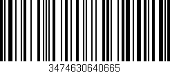 Código de barras (EAN, GTIN, SKU, ISBN): '3474630640665'