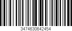 Código de barras (EAN, GTIN, SKU, ISBN): '3474630642454'
