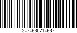 Código de barras (EAN, GTIN, SKU, ISBN): '3474630714687'