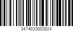 Código de barras (EAN, GTIN, SKU, ISBN): '3474633003924'